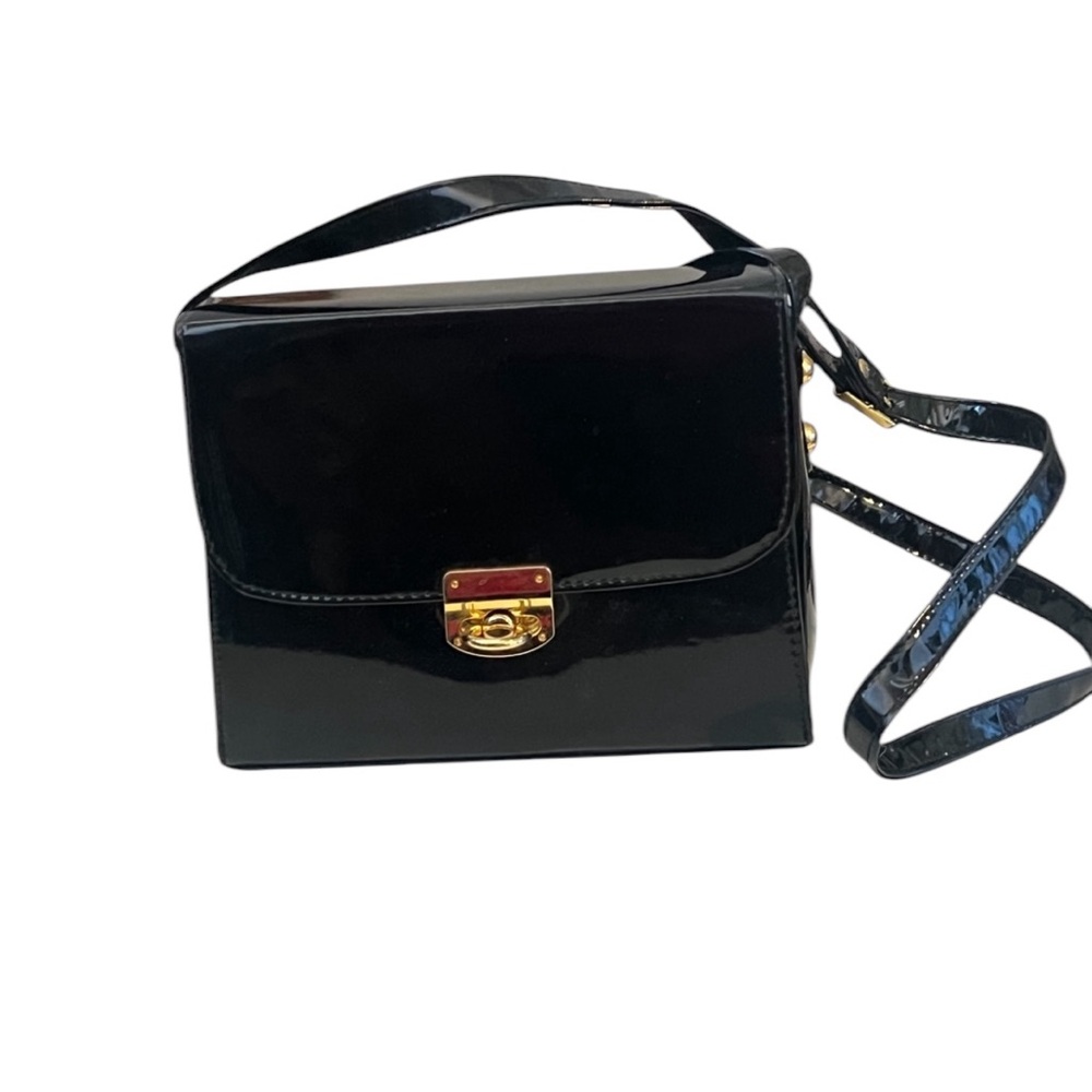 Black purse with Gold Lock